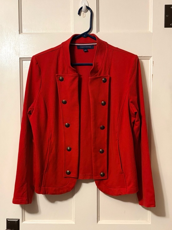 Tommy Hilfiger Jackets & Blazers - Tommy Hilfiger Red Military-Style Blazer